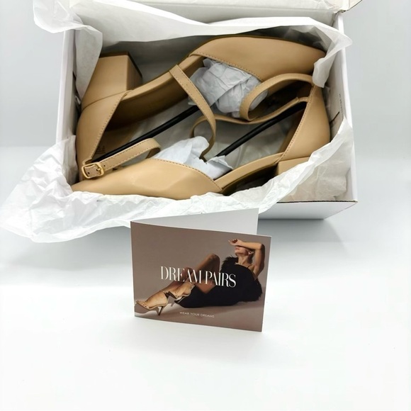 DREAM PAIRS Heels for Women Block Chunky High Heels - Picture 7 of 8